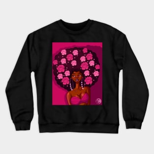 Rose afro Crewneck Sweatshirt